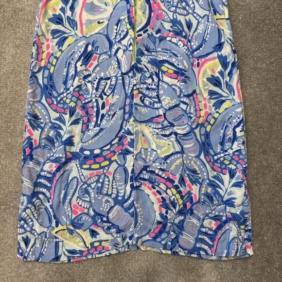 Lilly Pulitzer Dress Womens 0 Shell Print Lace Trim Sleeveless Summer Casual - Picture 11 of 11